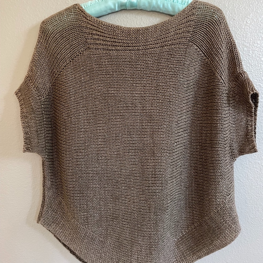 VINCE knitted cap sleeved top